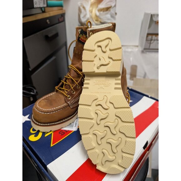 THOROGOOD 804-4378 8" Moc Toe Steel Toe Work Boots EH Size 6 D MADE IN USA - Picture 5 of 7